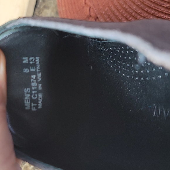 Cole Haan Mens Gray Oxford Shoes - Picture 9 of 10